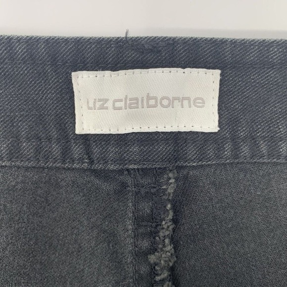 Liz Claiborne Black Stretch Straigh Leg Wide Leg Women's Jeans Size W30 L30‎ - Picture 4 of 9